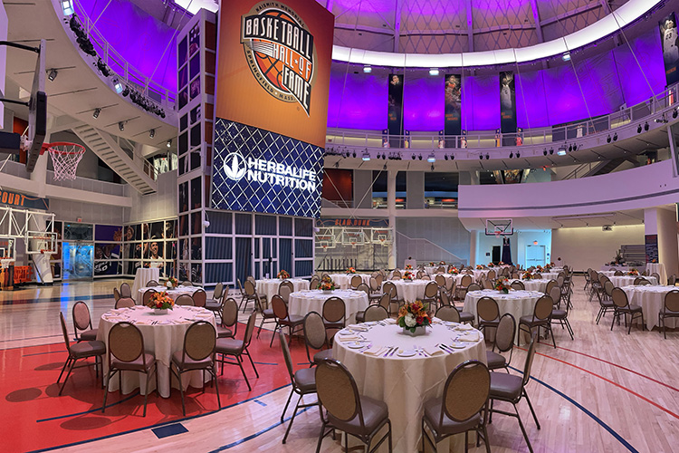 The Naismith Memorial Basketball Hall of Fame Center Court